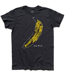 T-Shirt Herren Banane Inspiriert A Andy Warhol und Ai Velvet Underground - Schwarz, L von 3stylershop