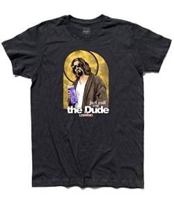 T-Shirt für Herren, Motiv: The Grande Lebowski - Just Call Me The Dude., TU0200708-Nero-L, Schwarz, TU0200708-Nero-L Large von 3stylershop