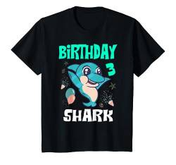Kinder 3. Geburtstag Geschenk Sohn Kinder Baby Hai Birthday Shark T-Shirt von 3ter Geburtstag Geschenke Kindergeburtstag