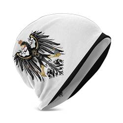 408 Strickmütze Flagge Von Preußen Druck Schwarz, Winter Thermomützen Einstellbare Beanie Weiche Beanie Winter Mütze Für Skating Winter Geschenke von 408