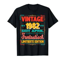 April 1982 Vintage Fantastisch 42 Jahren Mann Frau T-Shirt von 42. Geburtstag 1982 Geburtstagsgeschenk Sprüche