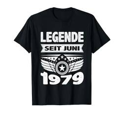 Juni 1979 Legende seit 45 Jahren Mann Frau Geburtstag T-Shirt von 45. Geburtstag 1979 Geburtstagsgeschenk Sprüche