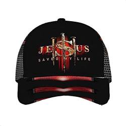 452 Herren Damen Basecap Jesus Hat Mein Leben Gerettet Trucker Kappe Verstellbar Baseball Cap Baumwolle Baseballkappe Für Angeln Kletter Golf von 452