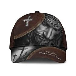 456 Baseballkappe Gott Jesus Leder Sportkappe Für Herren Cool Trucker Baseballmütze Verstellbar Erwachsenen Sport Mütze Sommer von 456