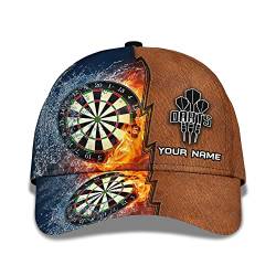 456 Capatmungsaktive Mütze Dart-Wasser-Feuer-Dartscheibe, Vintage-Hut, Bedruckt Mit Personalisiertem Text Sommer Kappe Unisex Baseball Cap Leichtgewicht Baseballkappe Für Teenager Auf Reisen Tennis von 456