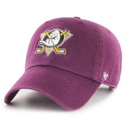 47 Brand Adjustable Cap - CLEAN UP Anaheim Ducks plum lila von 47 Brand