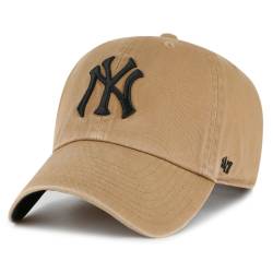 47 Brand Ballpark Cap CLEAN UP New York Yankees camel beige von 47 Brand