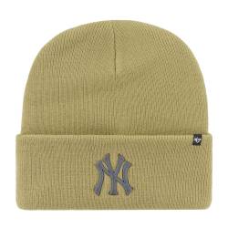 47 Brand Beanie Wintermütze - HAYMAKER NY Yankees old gold von 47 Brand