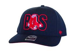 47 Brand MVP DP Crop Shadow Boston Red Sox Strapback Herren Cap - Dark Navy - Einheitsgröße verstellbar von 47 Brand