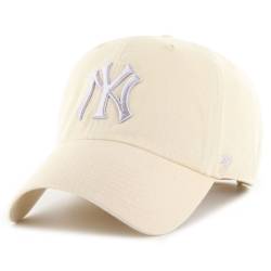 47 Brand Strapback Cap - CLEAN UP New York Yankees natural von 47 Brand