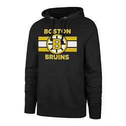 '47 Boston Bruins Stripe Burnside NHL Hoodie Schwarz von '47