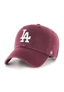 '47 Brand Clean Up Strapback Cap LA Dodgers B-RGW12GWS-KMB Bordeaux, Size:OneSize von '47