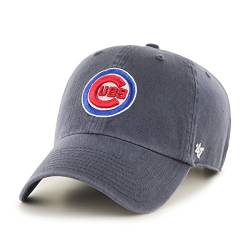 47 Brand CleanUp Chicago Cubs Cap MLB Basecap Baseballcap Baseballkappe Kappe Strapback Metallschnalle, grau, one size fits most von '47