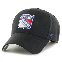 '47 Brand MVP Adjustable Cap NY Rangers H-MVP13WBV-BKB Schwarz, Size:OneSize von '47