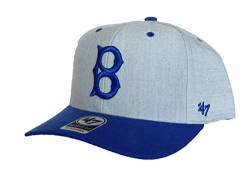 47 Brand MVP DP Brooklyn Dodgers Snapback Cap für Herren - Grau - Einheitsgröße verstellbar von 47