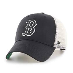 '47 Brand MVP Trucker Adjustable Cap Boston RED SOX C-BRANS02CTP-BKB Schwarz Weiß, Size:OneSize von '47