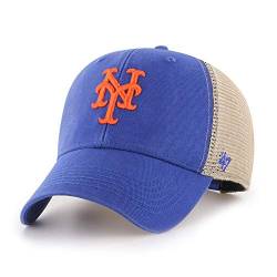 '47 MLB Flagship Wash Mesh MVP Adjustable Hat, Adult One Size Fits All - New York Mets Blue von '47