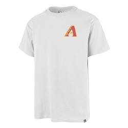 MLB Arizona Diamondbacks Cooperstown White Wash Backer World Series 2001 T-Shirt L von '47