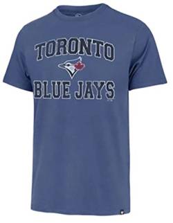 MLB Herren T-Shirt Union Arch Franklin Team Farbe Primary Logo Wort Mark - Blau - X-Large von 47