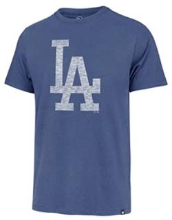 MLB Herren-T-Shirt mit Aufdruck "Distressed Imprint", Team-Farbe, Primär-Logo, Wortmarkierung, Los Angeles Dodgers Blue, X-Large von '47