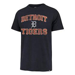 MLB Herren Union Arch Franklin Team Color Primary Logo Word Mark T-Shirt, Detroit Tigers Marineblau, L von '47