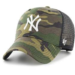 MLB New York NY Yankees NY Cap Basecap Baseballcap MVP Branson Camo 47 Brand Mens B-CBRAN17GWP-CMF Cap, Green, One Size von '47