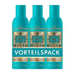 4711® Echt Kölnisch Wasser I Vorteilspack: Deodorant Aerosolspray - frisch - wohltuend - belebend I 3x150ml Deodorant Aerosolspray von 4711