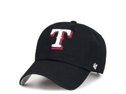 47Brand Texas Rangers Black Ballpark Clean up Strapback Cap von 47Brand