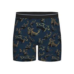 494 Unterwäsche Koi Fisch Japanisch Unterhosen Männer Mikrofaser Boxershorts Herren Bequeme Unterwäsche Short Für Mann, Geschenk, Ehemann L von 494