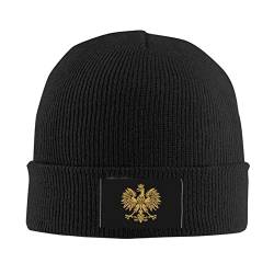 Herren Damen Wintermütze Polnischer Adler Polska Polen Strickmütze Weich Slouchy Beanie Mütze Bequeme Beanie Mütze Für Jungen Mädchen Outdoor von 494