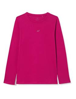 4F JUNIOR Mädchen Longsleeve F056 Lange ÄRMEL, Dark PINK, von 4F JUNIOR