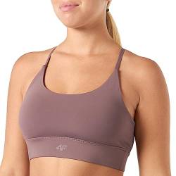 4F Damen F079 Sport-BH, Hellbraun, M von 4F