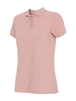 4F Damen Poloshirt Damen Kurzarm, Golf Polohemd pink M von 4F