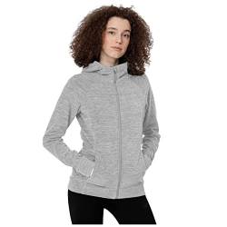 4F Damen Sweatshirt-Jacke Polar Fleece Zip Hoodie Frauen grau L von 4F