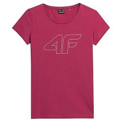 4F Damen T-Shirt F583 Tshirt, Dark pink, Small von 4F