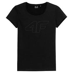 4F Damen T-Shirt F583 Tshirt, Tiefschwarz, X-Large von 4F