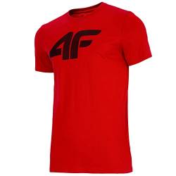 4F Herren Men's Tsm353 T-Shirt, Rot, L von 4F