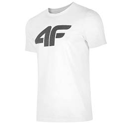 4F Herren Men's Tsm353 T-Shirt, Weiß, XXL von 4F