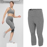 4F Leggings 4Fdry - Damen 3/4 Sport Leggings - grau melange von 4F