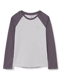 4F Mädchen Girl's Jtsdl001 Longsleeve, Dunkelgrau (40), 152 cm von 4F