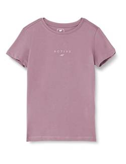 4F Mädchen Girl's T-Shirt Jtsd002 Tshirt, Violett, 164 cm von 4F