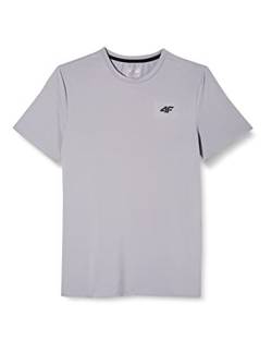 4F Men's H4Z19-TSMF001-25S T-Shirt, grau (gris chiné 14), Large von 4F