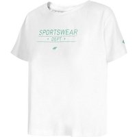 4F Oversize-Shirt Oversize Cropped T-Shirt mit Sportswear Aufdruck von 4F