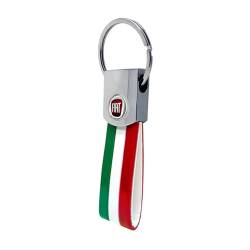 Quattroerre Schlüsselanhänger Italien mit original Fiat Logos Colors 12 mm von 4R Quattroerre.it
