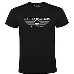 Harley Davidson Logo T-Shirt Schwarz 100% Baumwolle Herren Größen S M L XL XXL, Schwarz , L von 4people