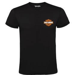 Harley Davidson Logo T-Shirt Schwarz Herren 100% Baumwolle Größen S M L XL XXL, Schwarz , XL von 4people