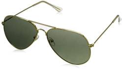 4sold 1976 Polarisierte Damen Sonnenbrille Herren Sonnenbrille 100% UV400 Schutz für Autofahren (Schwarzes Gold) von 4sold 1976
