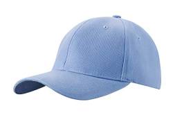 4sold Baseball Cap Unisex Baumwolle Baseball Mützen Reine Farbe Baseboard Baseballkappe (Sky Blue) von 4sold