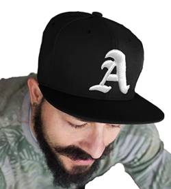 4sold Fullcap 6 Panel Baseballcap Baseball versch Snapback (Designer Baseball Cap, Herren Damen Unisex Erwachsene) Hip-Hop-Mütze, Hysteresenverschluss (F) (A) von 4sold