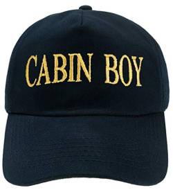 4sold Herren Kinder Kapitänsmütze Weiss Army Military Baseballmütze Security Cap Captain Ancient Mariner Captain Cabin Boy Crew Yachting Inschrift Schriftzug Gold (Cabin Boy, Erwachsene) von 4sold